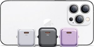 Ładowarka Usams Ładowarka sieciowa USAMS US-CC183 USB-C 20W PD3.0 + kabel US-SJ610 USB-C / Lightning biały/white 3