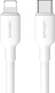 Ładowarka Usams Ładowarka sieciowa USAMS US-CC183 USB-C 20W PD3.0 + kabel US-SJ610 USB-C / Lightning biały/white 5