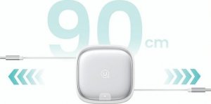 Kabel USB Usams USB-A - USB-C + microUSB + Lightning 1 m Srebrny (USA1023) 4