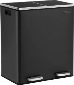 Kosz na śmieci Songmics Podwójny Kosz Na Śmieci, 2 Pojemniki Kuchenne Na Śmieci I Recykling O Pojemności 2 X 30 L Z 15 Workami Na Śmieci, Metalowy Kosz 6