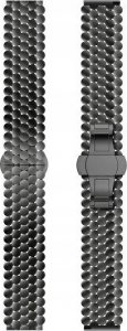 Beline Beline pasek Watch 22mm Metal Honeycomb czarny /black box 3