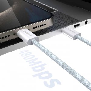 Kabel USB Dudao USB-C - USB-C 1 m Biały (DDA319) 2