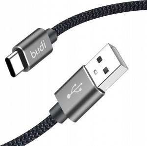 Kabel USB Budi USB-A - USB-C 2 m Czarny (206T/2M) 1