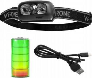 Latarka czołowa Orno ORNO LATARKA CZOŁOWA LED 3W 120lm AKUM. 500mAh 5