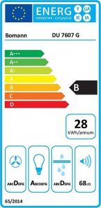 Okap Bomann Bomann DU 7607 G black 6