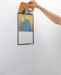 Durable 1x5 Durable Document Holder DIN A4 self-adhesive grey 400657 2