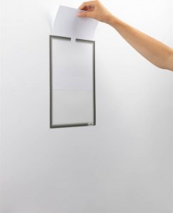 Durable 1x5 Durable Document Holder DIN A4 self-adhesive grey 400657 5