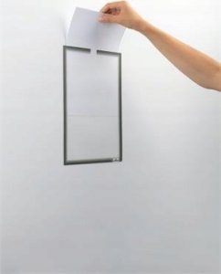 Durable 1x5 Durable Document Holder DIN A4 self-adhesive grey 400657 6