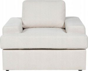 Beliani Fotel tapicerowany jasnobeżowy ALLA 3