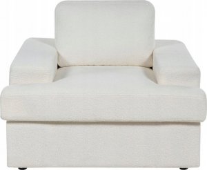 Beliani Fotel boucle biały ALLA 4