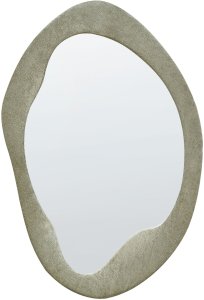 Beliani Lustro ścienne welurowe 59 x 90 cm zielony LENAX 4