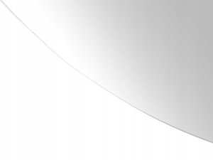 Beliani Półokrągłe lustro ścienne LED 60 x 120 cm srebrne LOUE 6