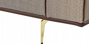 Beliani Sofa 2.5-osobowa lniana jasnobrązowa OSELO 11