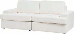 Beliani Sofa 3-osobowa boucle biała ALLA 3