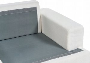 Beliani Sofa 3-osobowa boucle biała ALLA 7