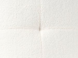 Beliani Sofa narożna boucle prawostronna biała SIRO 17