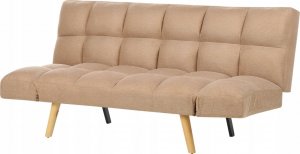 Beliani Sofa rozkładana brązowa INGARO 4