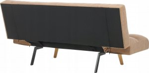 Beliani Sofa rozkładana brązowa INGARO 6
