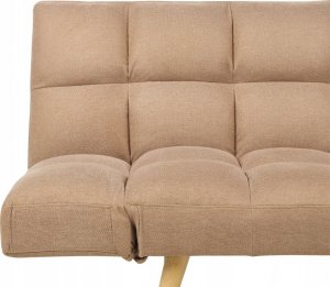 Beliani Sofa rozkładana brązowa INGARO 7