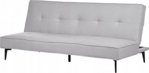 Beliani Sofa rozkładana jasnoszara ESSVIK 4