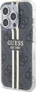 Guess Guess GUHCP15XH4PSEGK iPhone 15 Pro Max 6.7" czarny/black hardcase IML 4G Gold Stripe 2