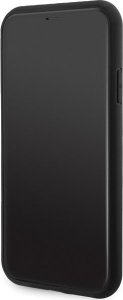Guess GUHMN61G4GFRK iPhone 11 6.1" / Xr czarny/black hardcase 4G Collection Leather Metal Logo MagSafe 5
