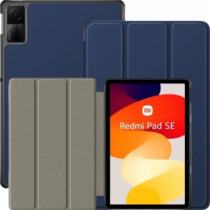 Etui na tablet Alogy Etui do Xiaomi Redmi Pad SE 2023 11" Smart Case Cover z klapką obudowa futerał pokrowiec Alogy Granatowe 1