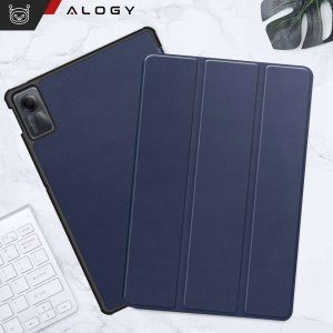 Etui na tablet Alogy Etui do Xiaomi Redmi Pad SE 2023 11" Smart Case Cover z klapką obudowa futerał pokrowiec Granatowe 13