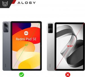 Etui na tablet Alogy Etui do Xiaomi Redmi Pad SE 2023 11" Smart Case Cover z klapką obudowa futerał pokrowiec Granatowe 14
