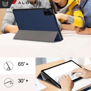 Etui na tablet Alogy Etui do Xiaomi Redmi Pad SE 2023 11" Smart Case Cover z klapką obudowa futerał pokrowiec Granatowe 16