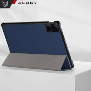Etui na tablet Alogy Etui do Xiaomi Redmi Pad SE 2023 11" Smart Case Cover z klapką obudowa futerał pokrowiec Granatowe 5