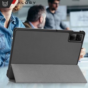 Etui na tablet Alogy Etui do Xiaomi Redmi Pad SE 2023 11" Smart Case Cover z klapką obudowa futerał pokrowiec Alogy Szare 3