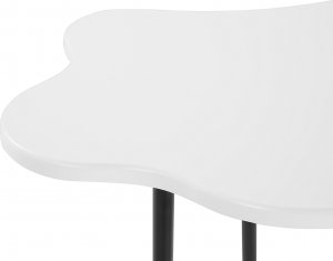 Beliani Stolik pomocniczy biało-czarny CLOUD 5