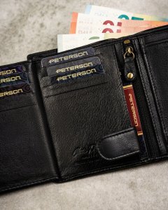 Peterson Zestaw Prezentowy: Skórzany Portfel Męski I Brelok 5