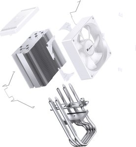 Chłodzenie CPU Jonsbo CR-1400 Evo Color Białe 10