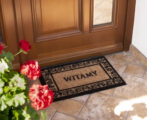 UN WYCIERACZKA KOKOS + PCV KERA 6 40 X 60 ' WITAMY ' 2