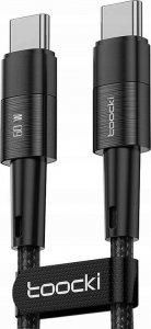 Kabel USB Toocki Kabel USB-C do USB-C Toocki TXCTT2-YS03, 1m, FC 60W (czarny) 1