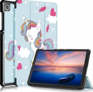 Etui na tablet Alogy Etui do Samsung Galaxy Tab A9 2023 8.7" X110/X115 obudowa na tablet Case Alogy Book Cover Unicorn Jednorożec niebieskie 1