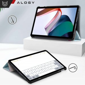 Etui na tablet Alogy Etui do Samsung Galaxy Tab A9 2023 8.7" X110/X115 obudowa na tablet Case Book Cover Unicorn Jednorożec niebieskie 4