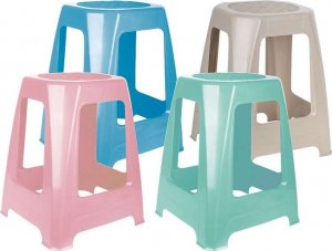 Korona Shops Taboret plastikowy stołek krzesło do 200 KG 2