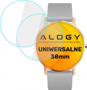 Alogy 2x Szkło Hartowane na smartwatch watch zegarek uniwersalne 38mm średnica ochronne Alogy Screen Protector Watch+ 11
