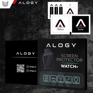Alogy 2x Szkło Hartowane na smartwatch watch zegarek uniwersalne 38mm średnica ochronne Alogy Screen Protector Watch+ 8