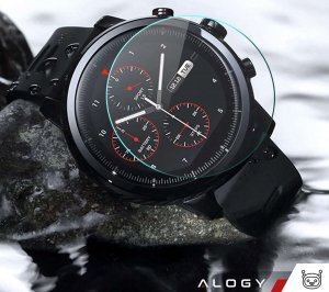 Alogy 2x Szkło Hartowane na smartwatch watch zegarek uniwersalne 38mm średnica ochronne Alogy Screen Protector Watch+ 9