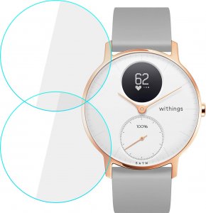 Alogy 2x Szkło Hartowane na smartwatch watch zegarek uniwersalne 38mm średnica ochronne Alogy Screen Protector Watch+ 10