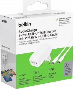Ładowarka Belkin Boost Charge 3x USB-C  (WCC002VF2MWH-B6) 19