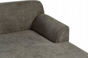 Beliani Narożnik sztruksowy prawostronny ciemnozielony SIMOS 8