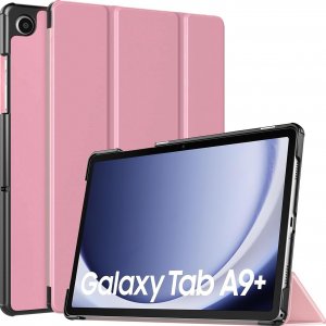 Etui na tablet Alogy Etui do Samsung Galaxy Tab A9+ 2023 11" (X210/X215/X216) Alogy Book Cover Case obudowa ochronne Różowe 1