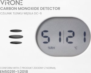 Orno ORNO CZUJNIK TLENKU WĘGLA 2xAA 14