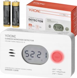 Orno ORNO CZUJNIK TLENKU WĘGLA 2xAA 15