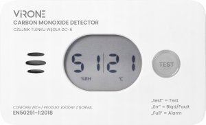 Orno ORNO CZUJNIK TLENKU WĘGLA 2xAA 2